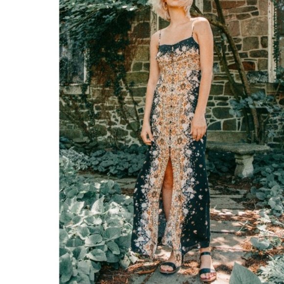 morning song printed maxi slip